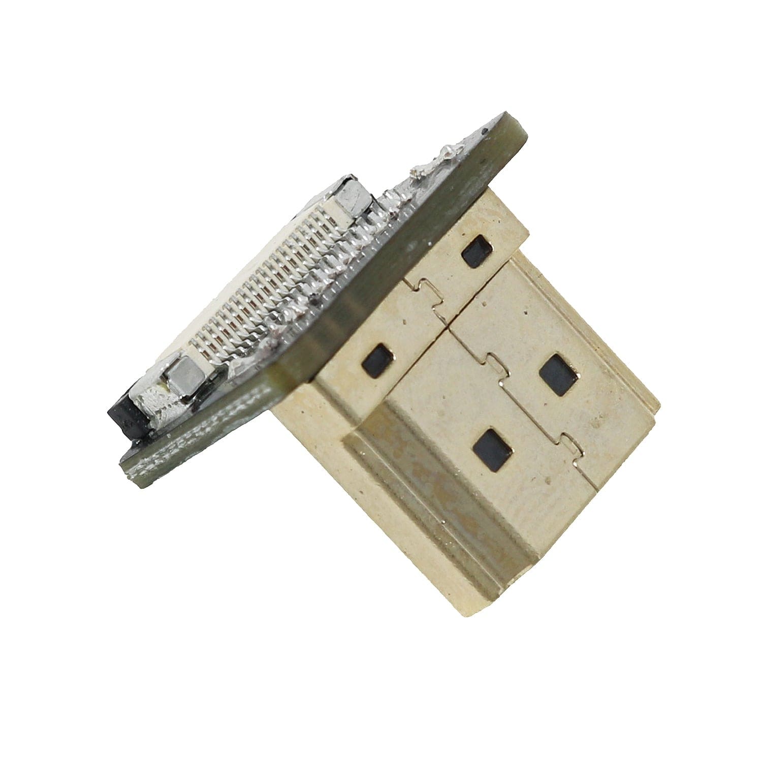 DIY HDMI Cable Parts - Right Angle (R bend) HDMI Plug Adapter - The Pi Hut