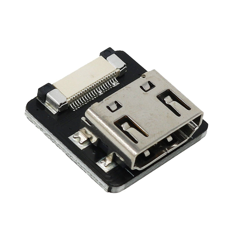 DIY HDMI Cable Parts - Straight HDMI Socket Adapter - The Pi Hut