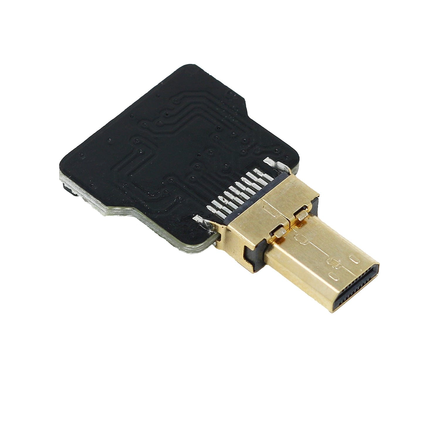 DIY HDMI Cable Parts - Straight Micro HDMI Plug Adapter - The Pi Hut