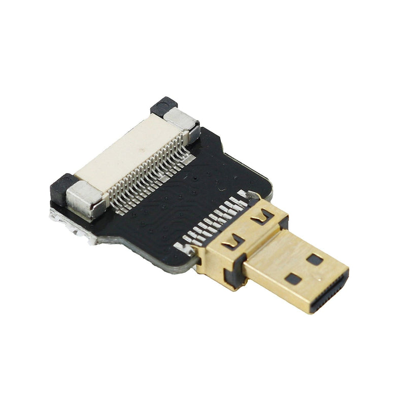 DIY HDMI Cable Parts - Straight Micro HDMI Plug Adapter - The Pi Hut