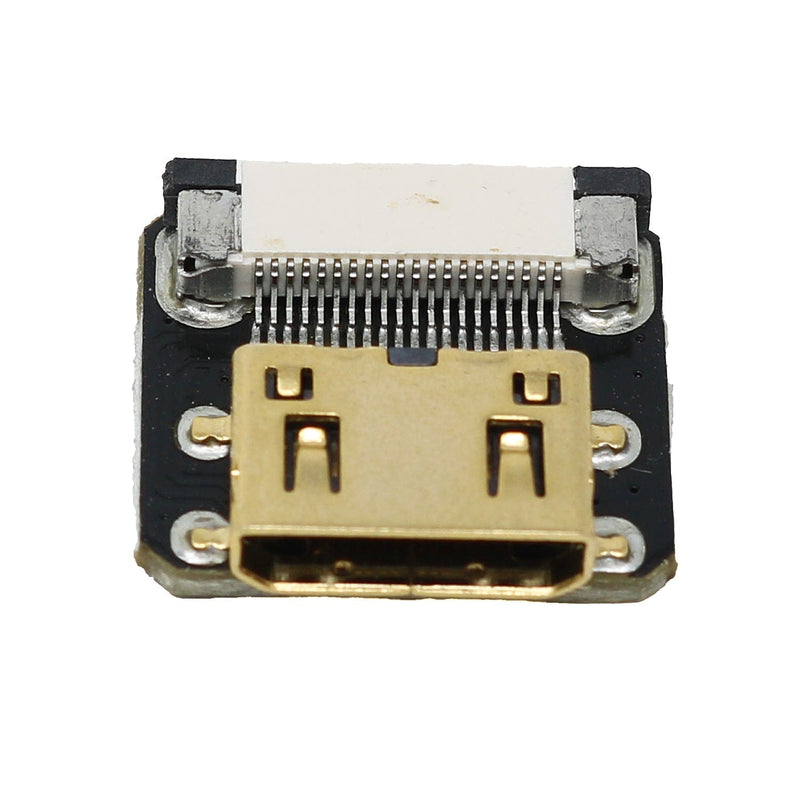 DIY HDMI Cable Parts - Straight Mini HDMI Socket Adapter - The Pi Hut