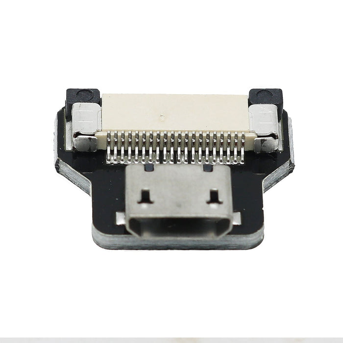 DIY USB Cable Parts - Straight Micro USB Socket - The Pi Hut