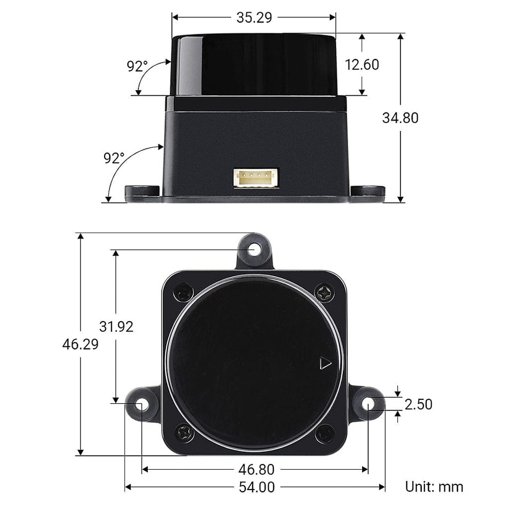 DTOF Laser Ranging Sensor (LD19) - The Pi Hut