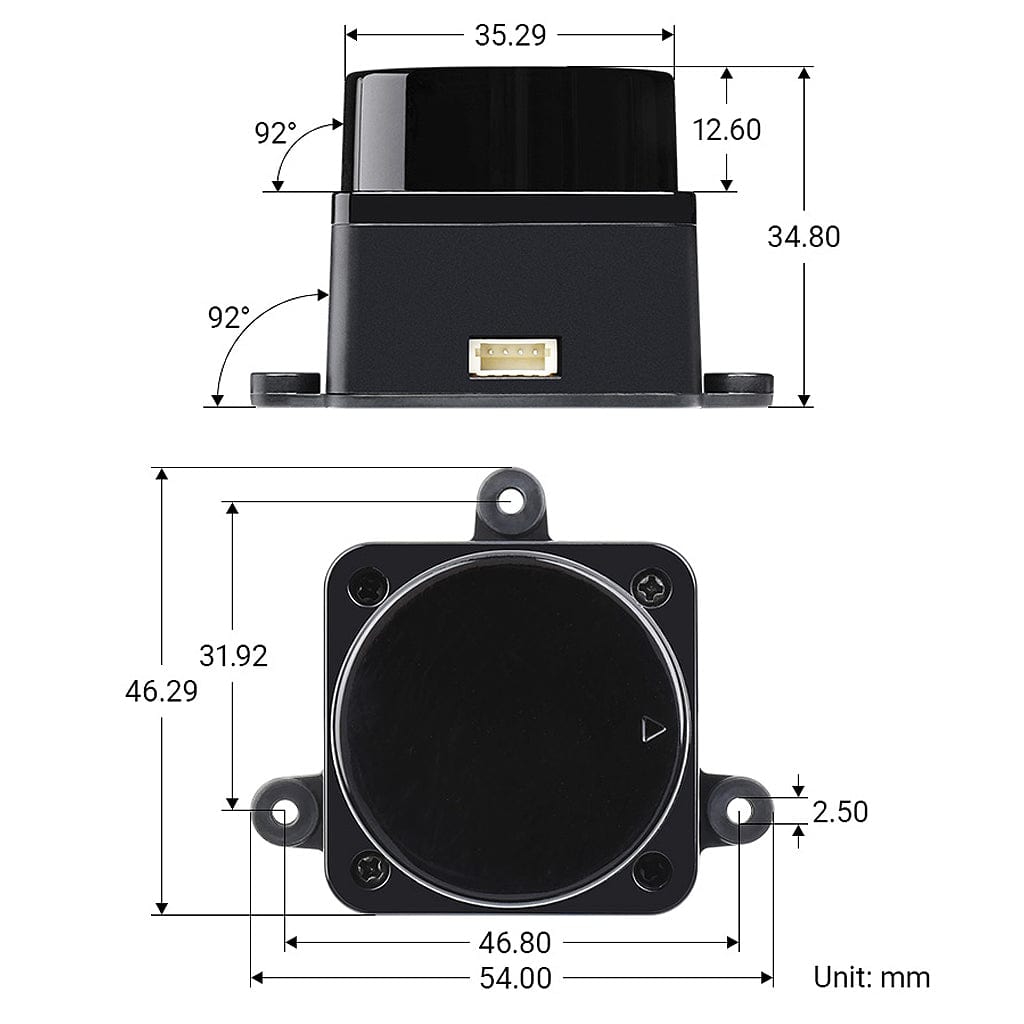 DTOF Laser Ranging Sensor (LD19) - The Pi Hut