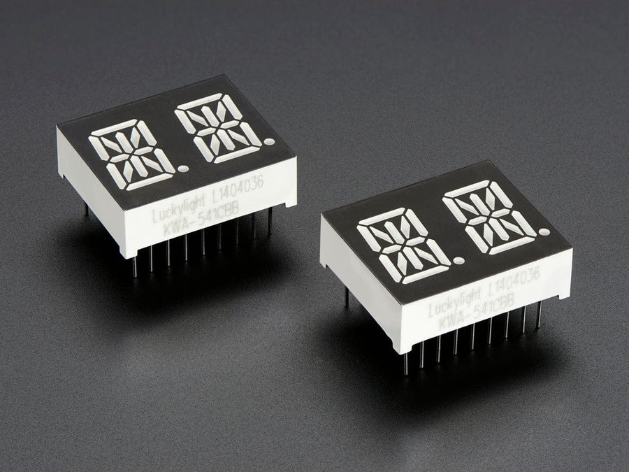Dual Alphanumeric Display - Blue 0.54
