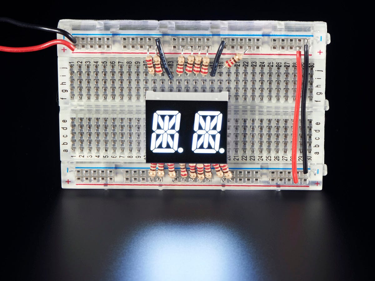 Dual Alphanumeric Display - White 0.54" Digit Height - Pack of 2 - The Pi Hut