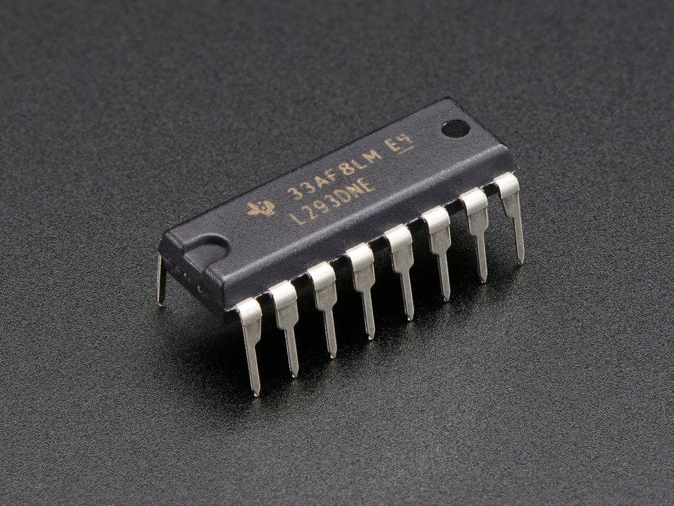 Dual H-Bridge Motor Driver for DC or Steppers - 600mA - L293D - The Pi Hut