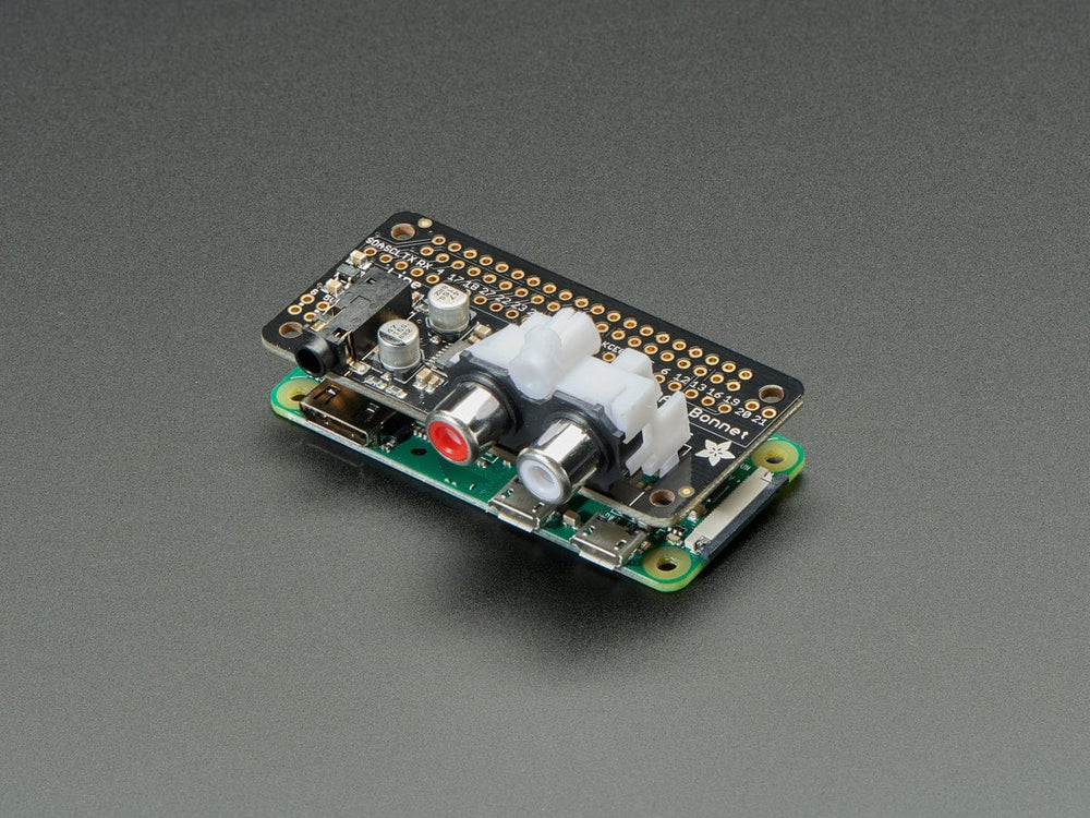 Dual RCA Jack for Adafruit I2S Audio Bonnet - The Pi Hut