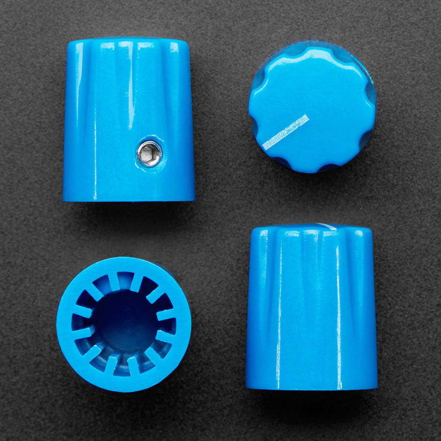 Blue Micro Potentiometer Knob - 4 pack - The Pi Hut