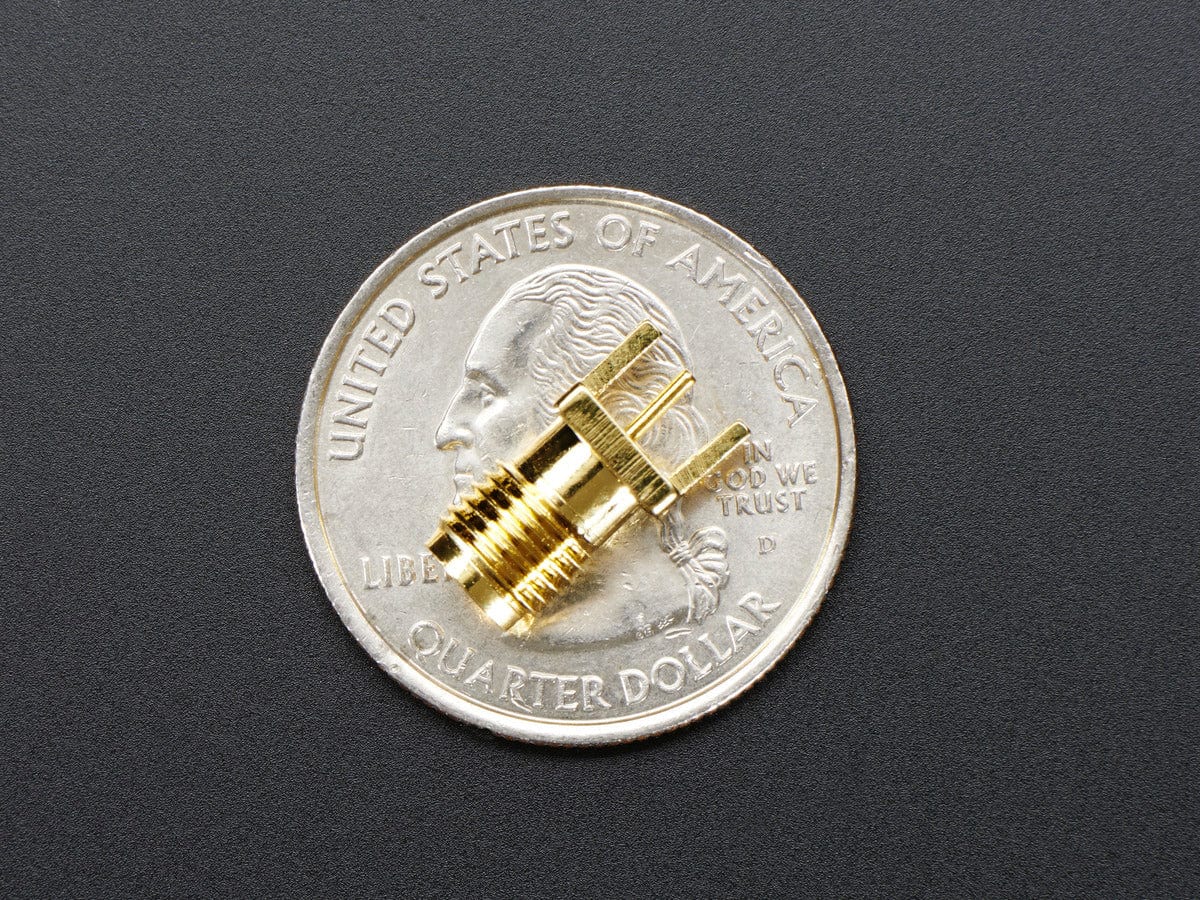 Edge-Launch SMA Connector for 0.8mm / 0.031" Slim PCBs - The Pi Hut