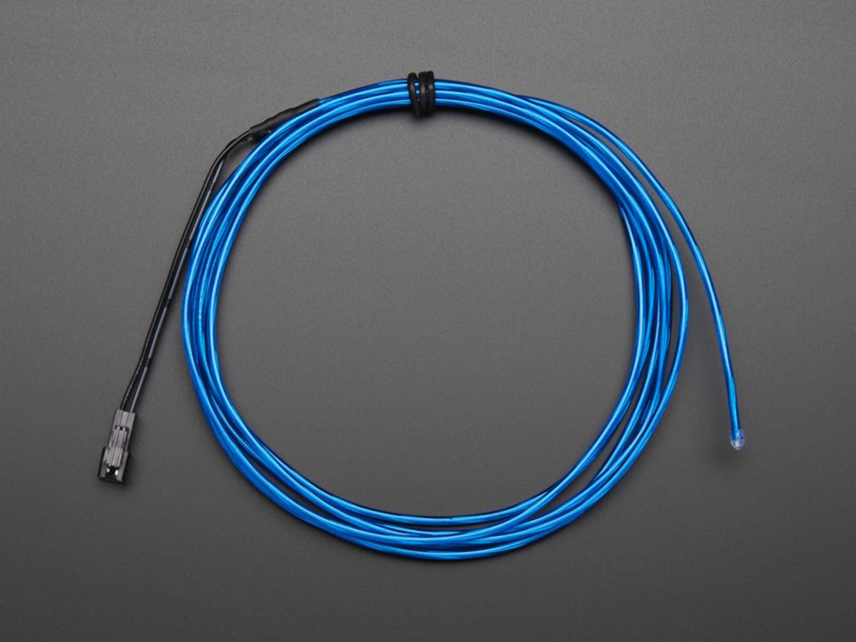 EL wire starter pack - Blue 2.5 meter (8.2 ft) - The Pi Hut