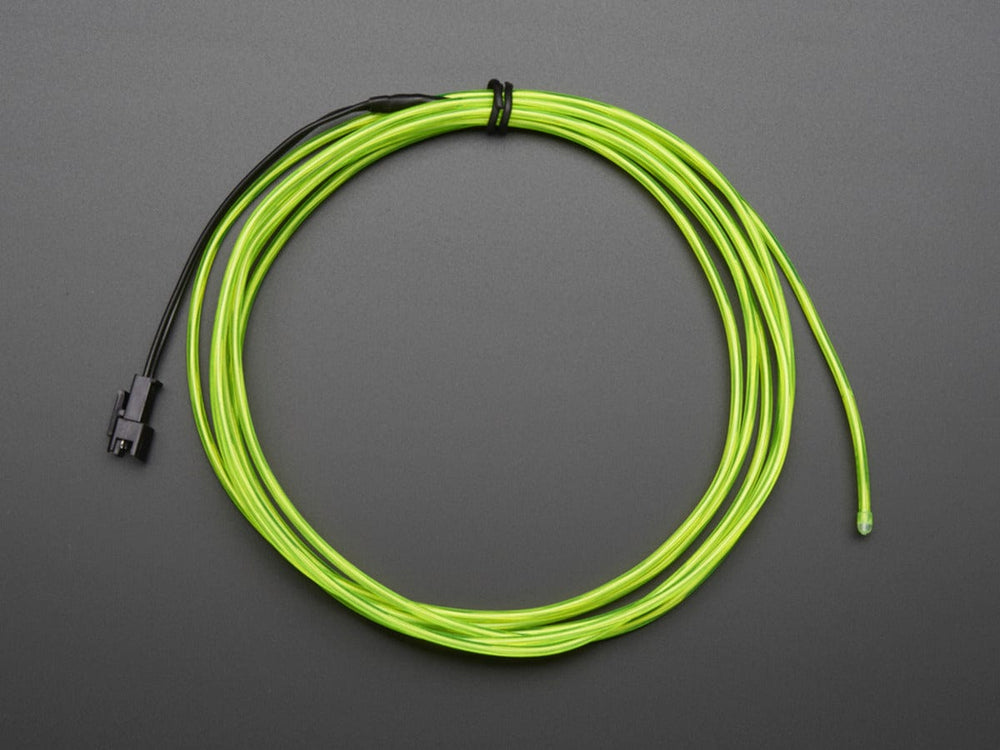 EL wire starter pack -  Green 2.5 meter (8.2 ft) - The Pi Hut
