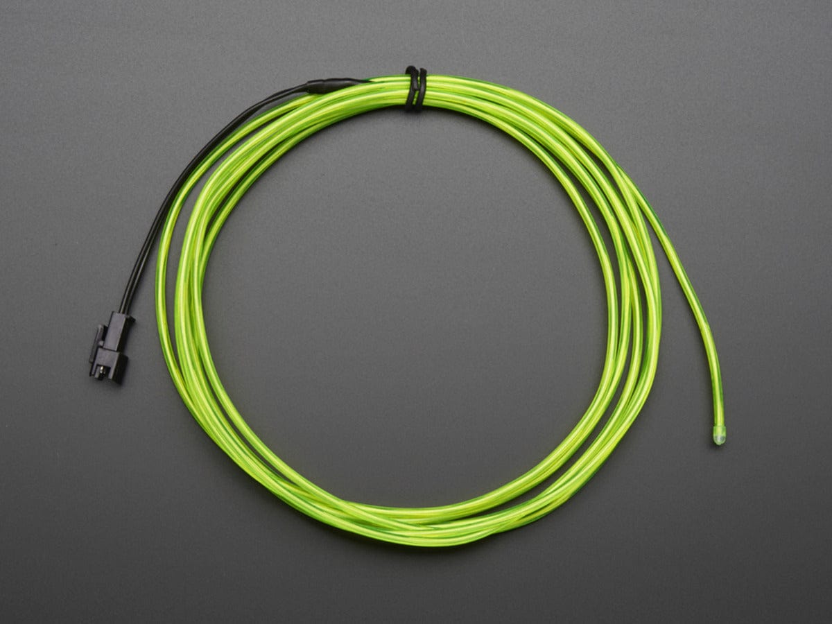 EL wire starter pack -  Green 2.5 meter (8.2 ft) - The Pi Hut