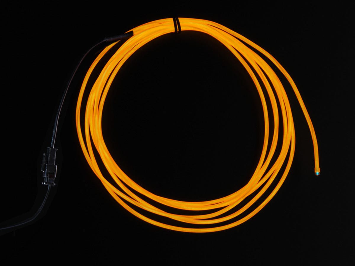 EL wire starter pack - Orange 2.5 meter (8.2 ft) - The Pi Hut