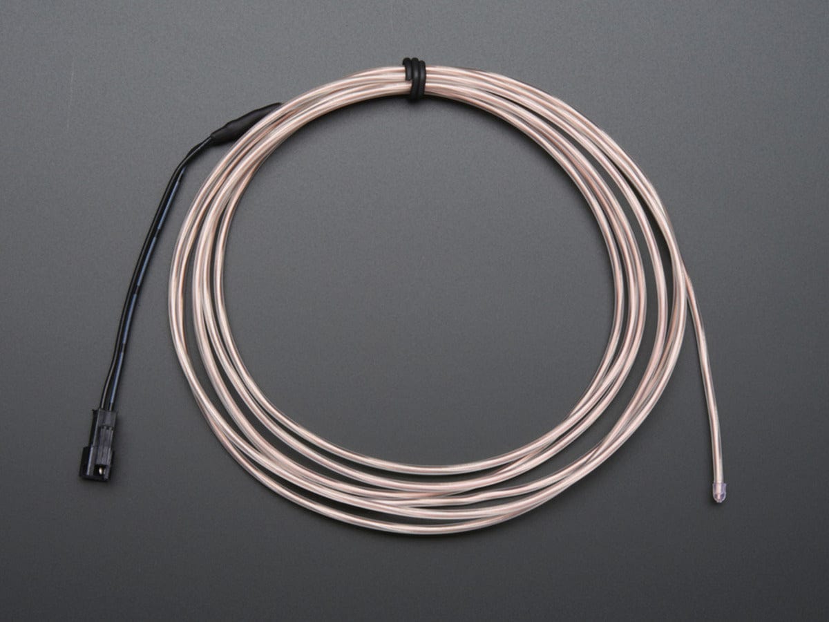 EL wire starter pack - White 2.5 meter (8.2 ft) - The Pi Hut