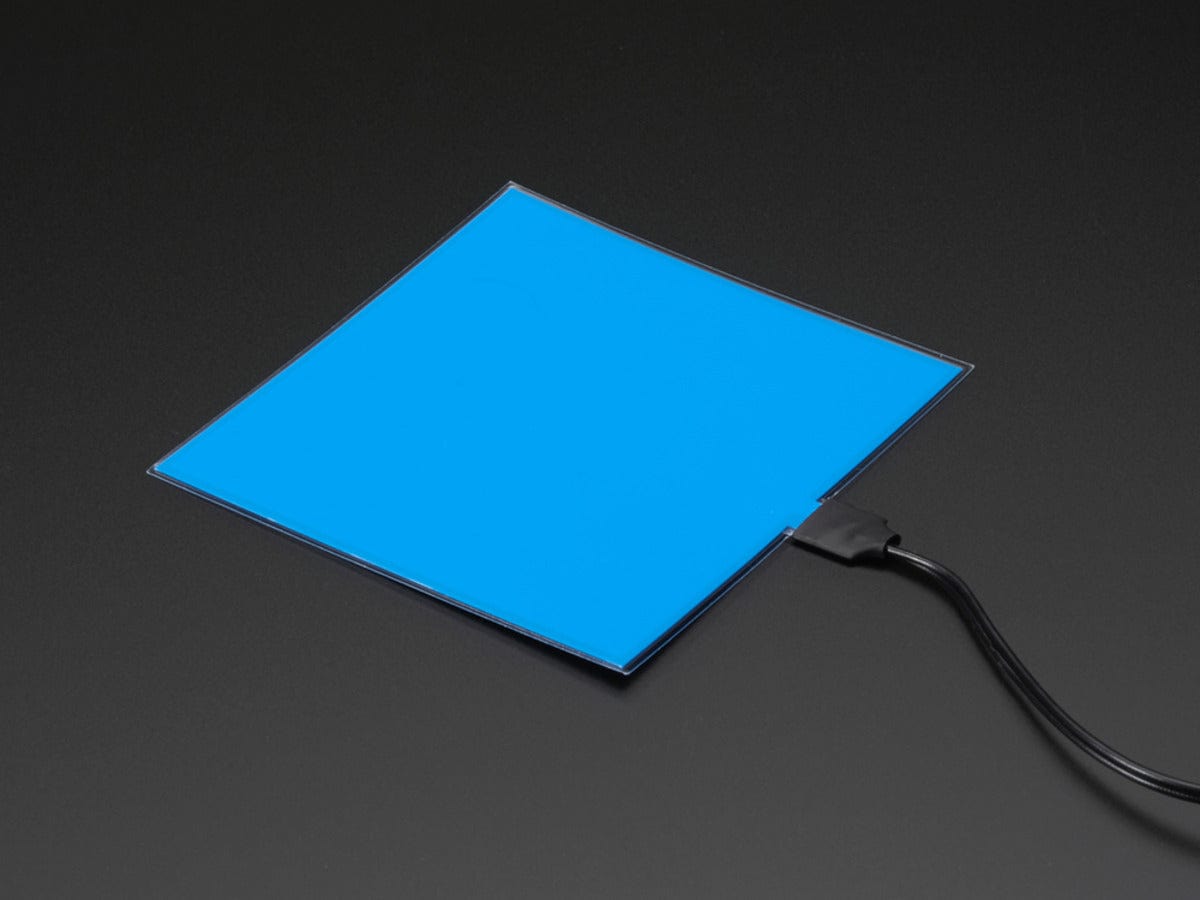 Electroluminescent (EL) Panel - 10cm x 10cm Blue - The Pi Hut