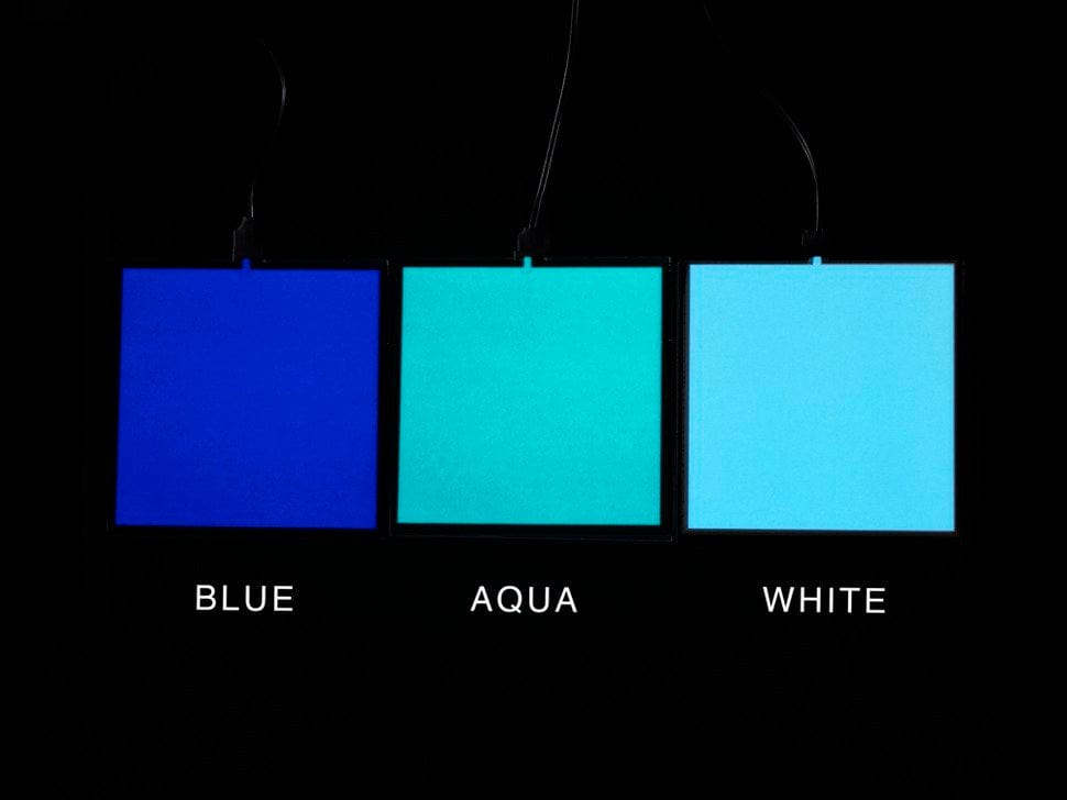 Electroluminescent (EL) Panel Starter Pack - 10cm x 10cm Aqua - The Pi Hut