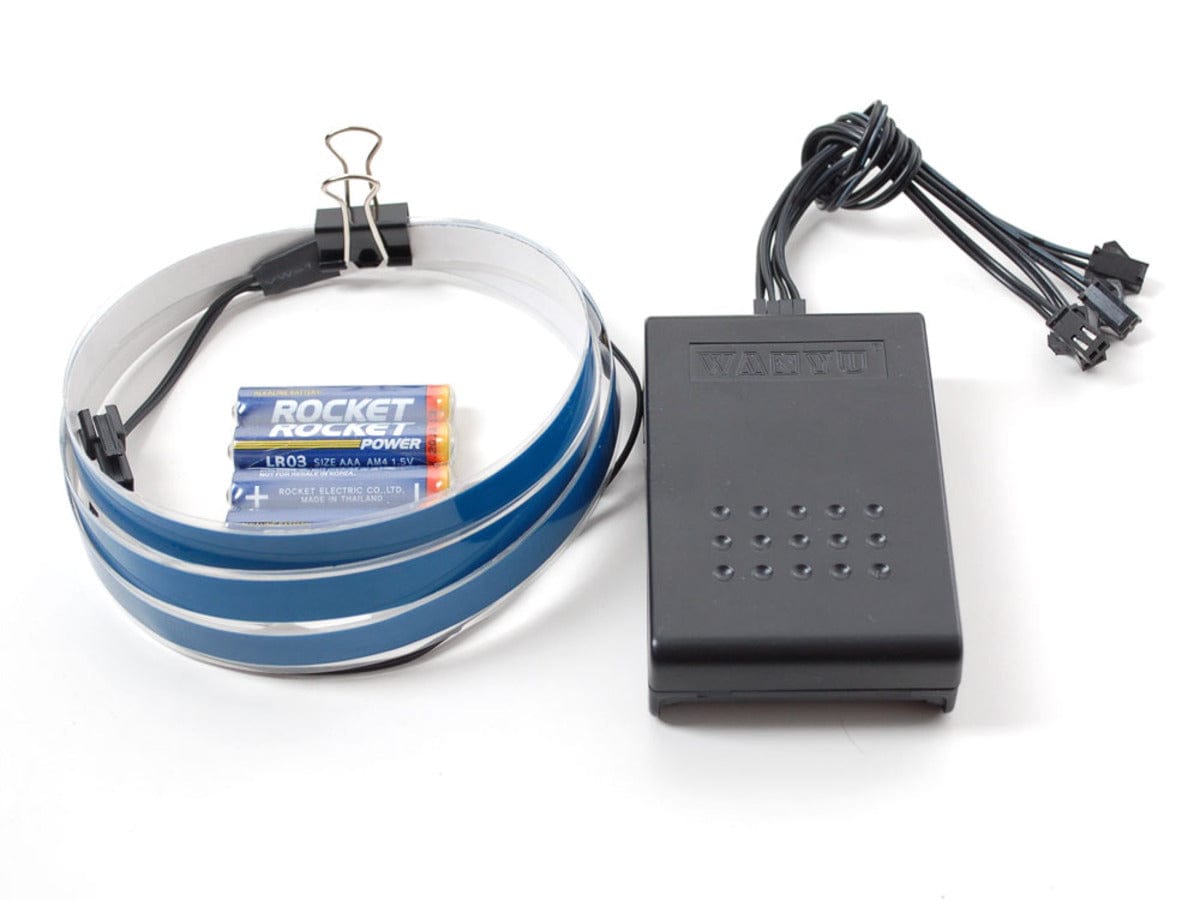 Electroluminescent (EL) Tape/Strip Starter Pack - 100cm - Blue - The Pi Hut
