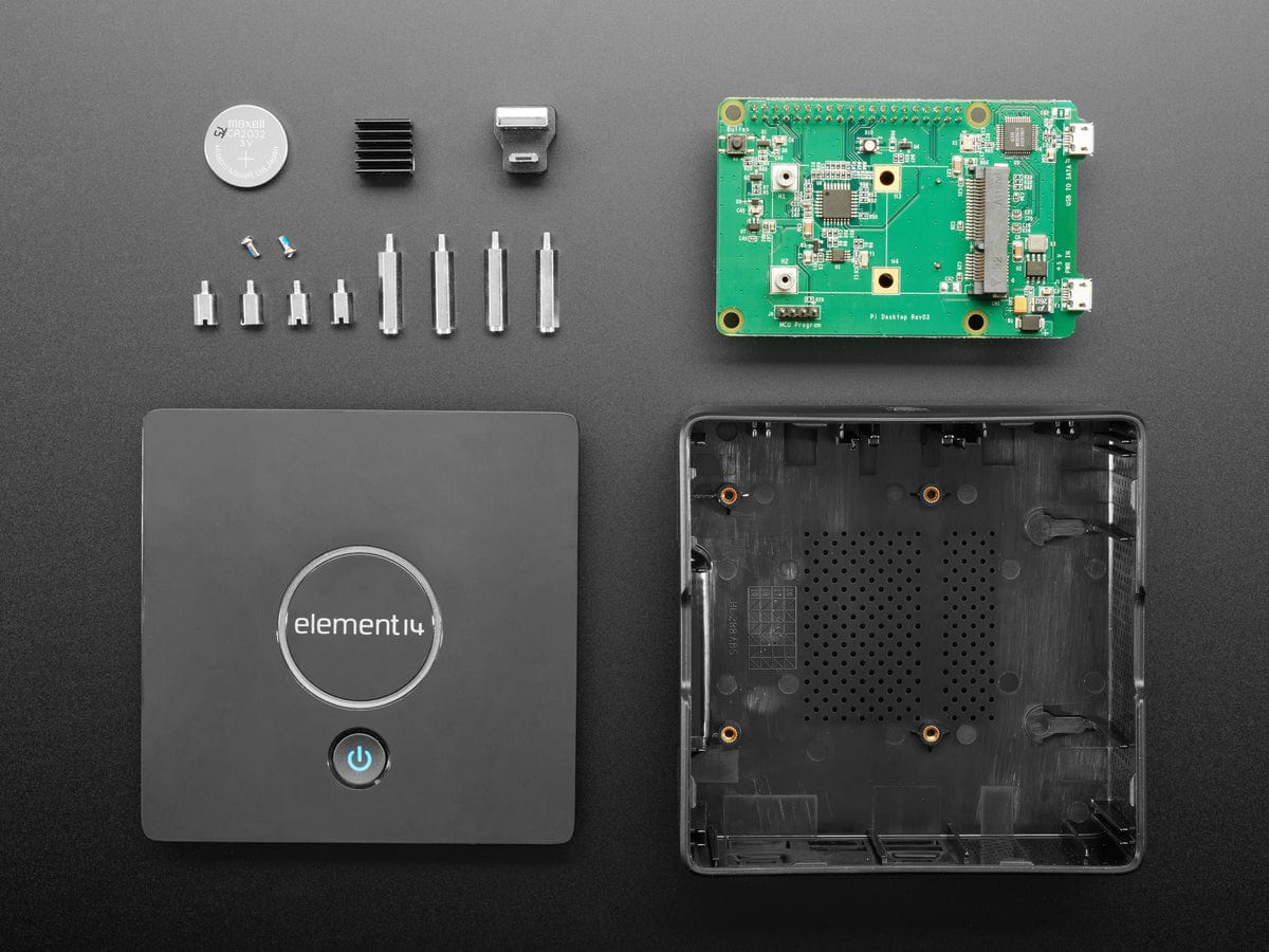 Element14 Desktop Enclosure Kit for Raspberry Pi Computers - The Pi Hut