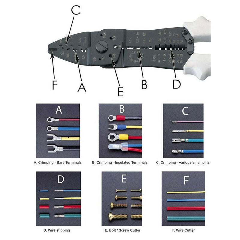 Engineer® PA-01 6-in-1 Crimping/Wiring Multi-tool [Discontinued] - The ...