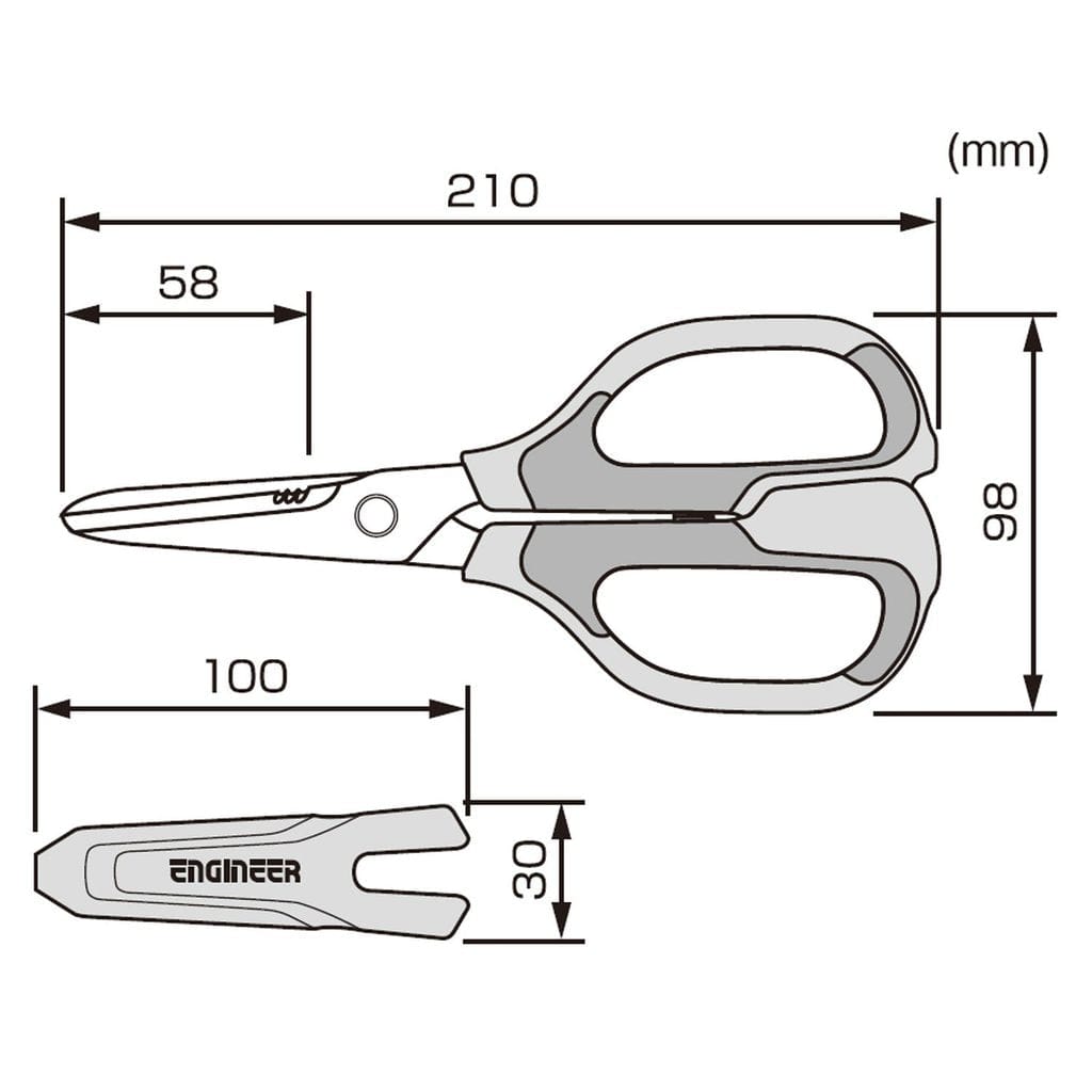 Engineer Heavy Duty Tetsuwan Scissors - The Pi Hut