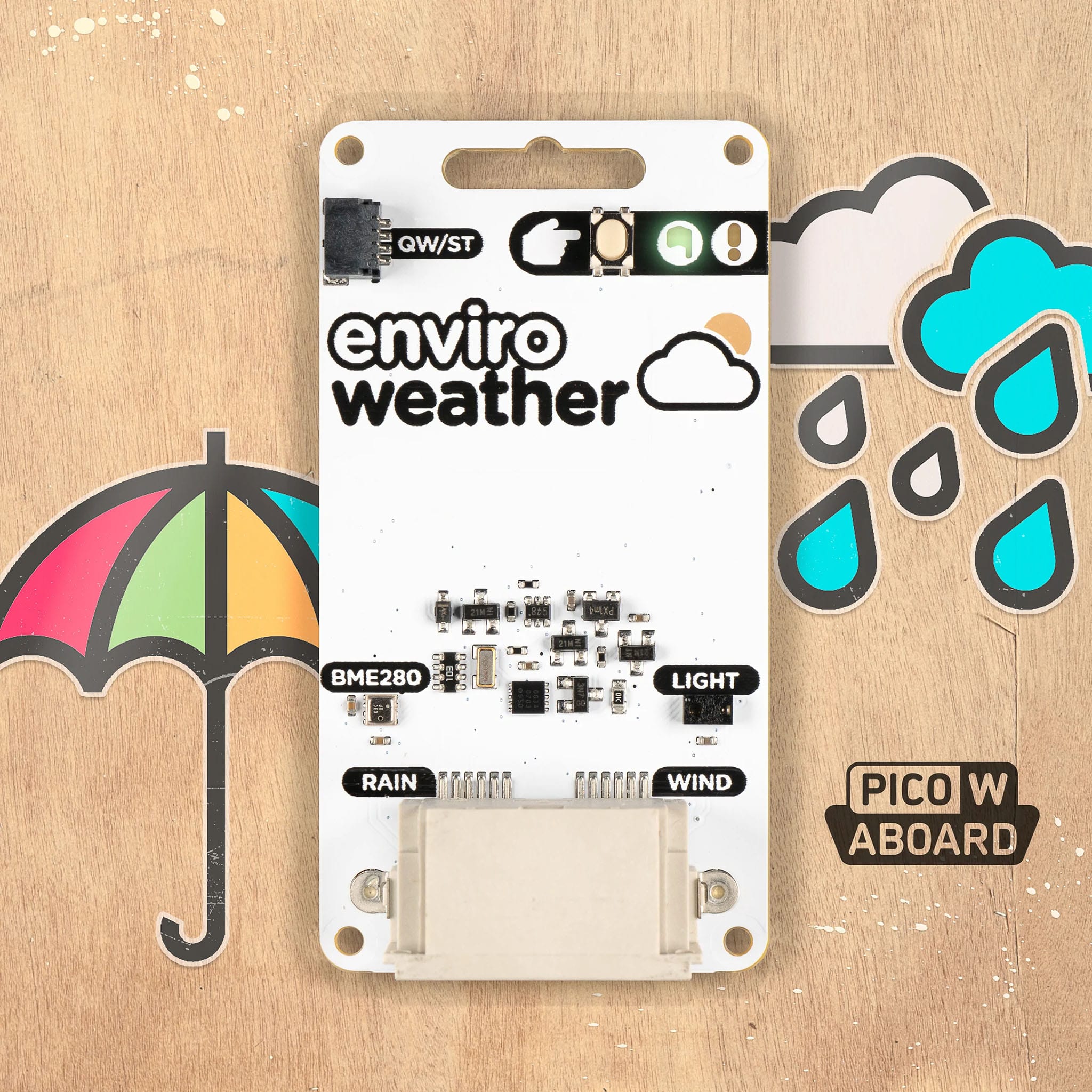 Enviro Weather (Pico W Aboard) - Weather Station Kit - The Pi Hut