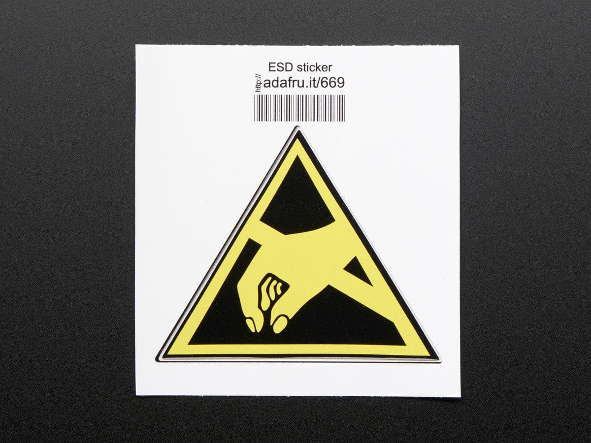 ESD (Electrostatic discharge) - Sticker! [Discontinued] - The Pi Hut