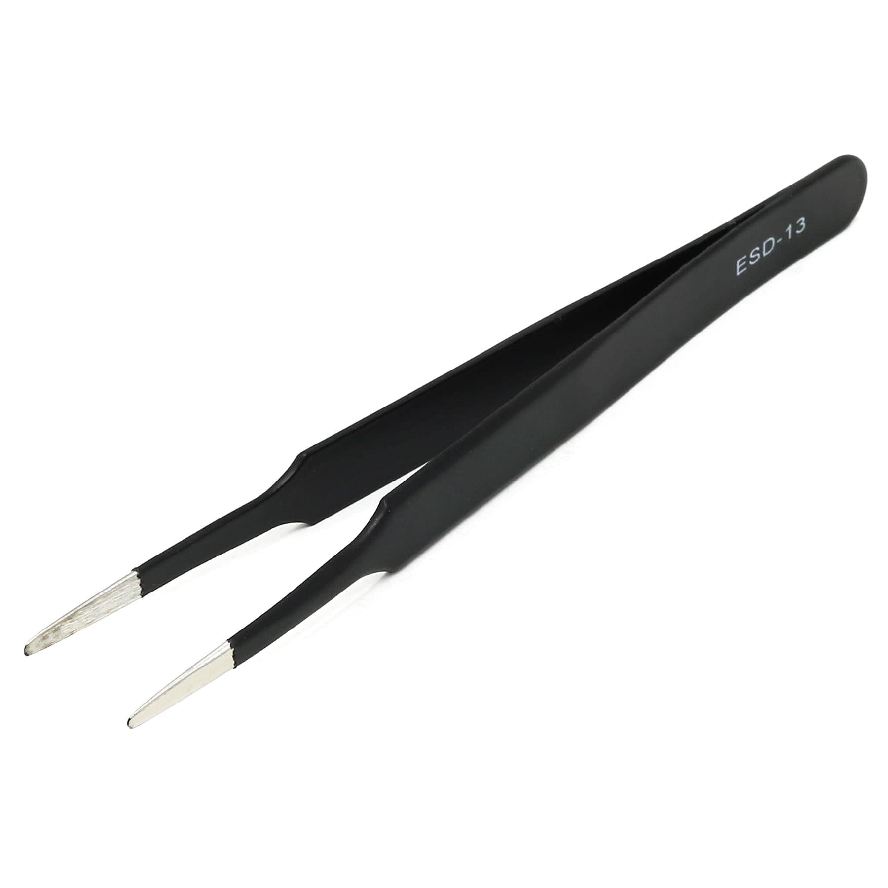 ESD-safe Blunt Tip Square Edge Tweezers - 120mm - The Pi Hut