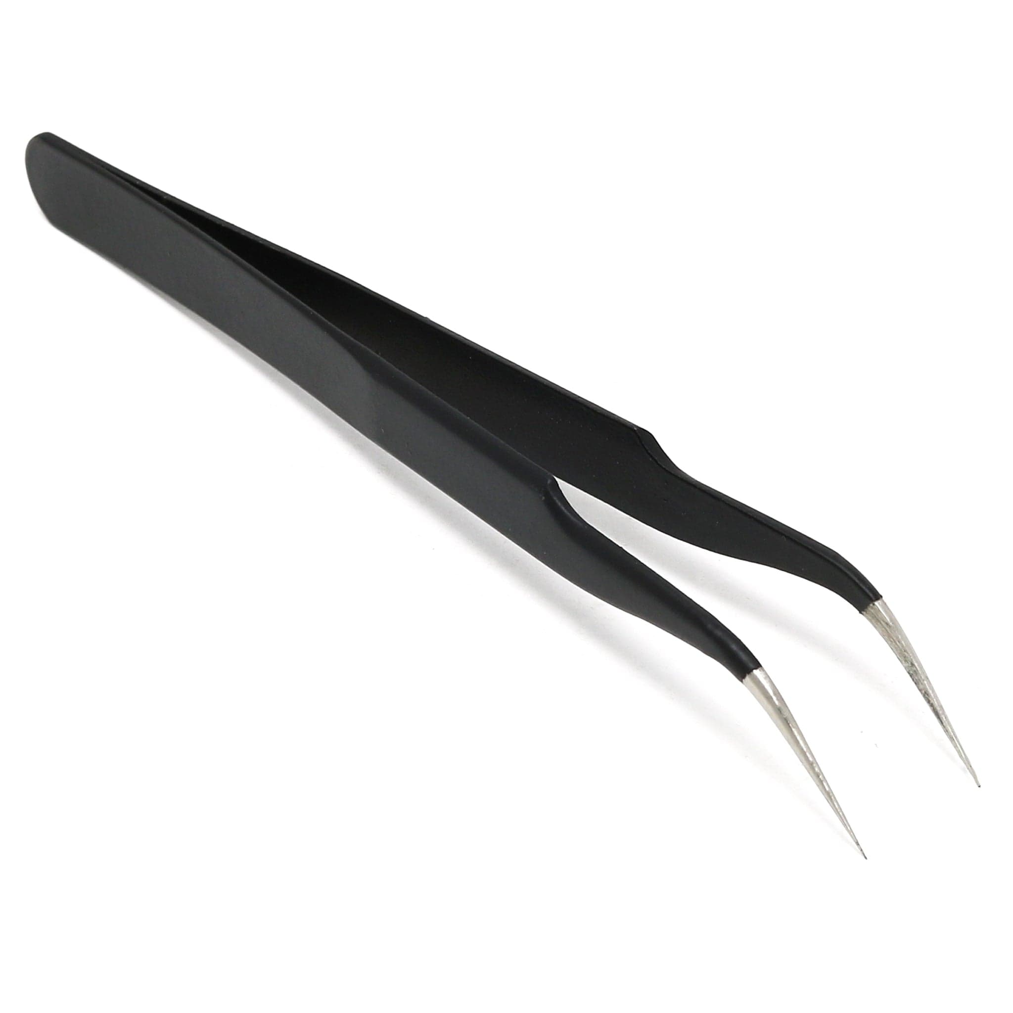 ESD-safe Fine-tip Curved Tweezers - 120mm - The Pi Hut