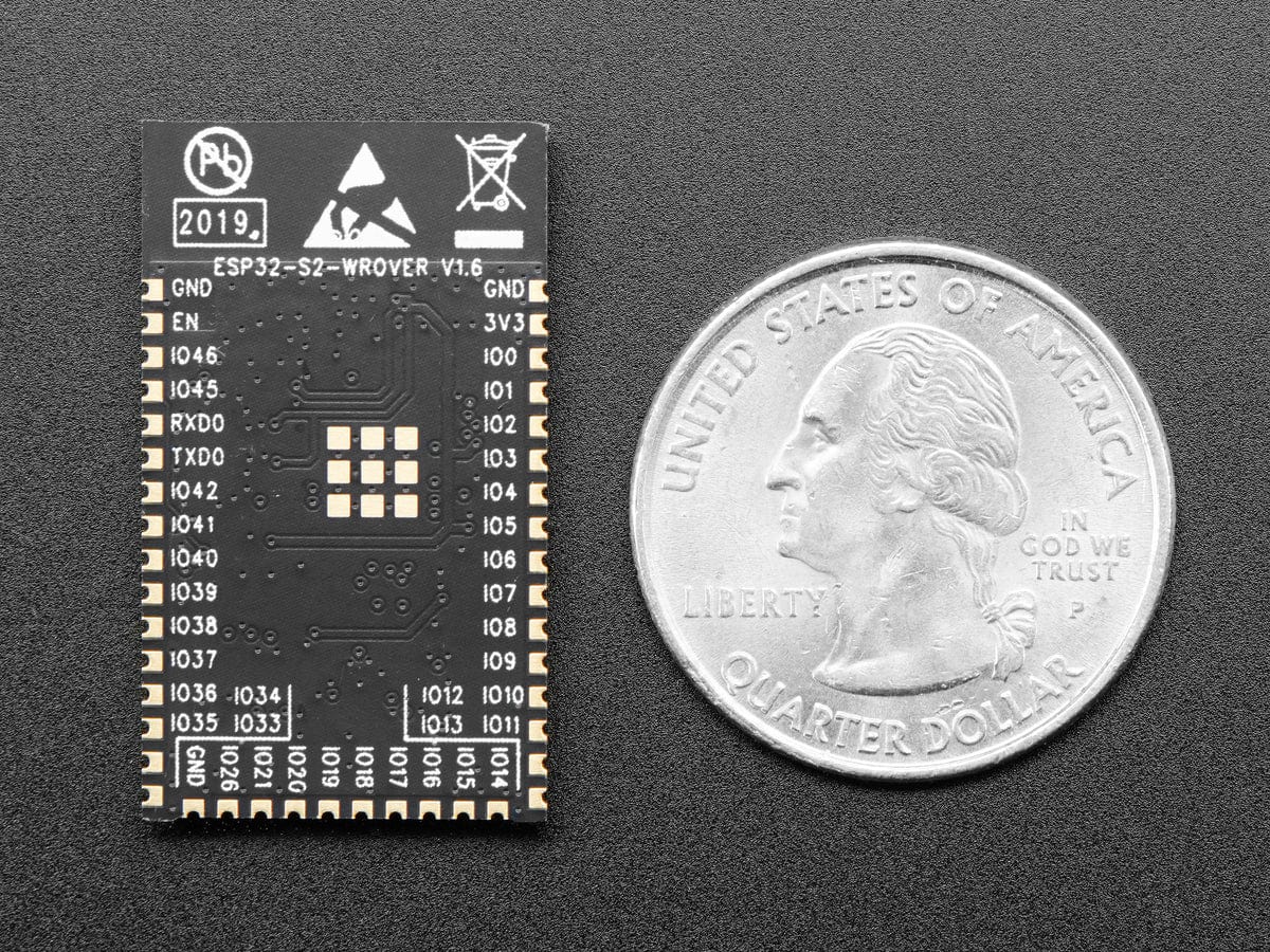 ESP32-S2-WROVER-I Module with uFL - 4 MB flash and 2 MB PSRAM - The Pi Hut