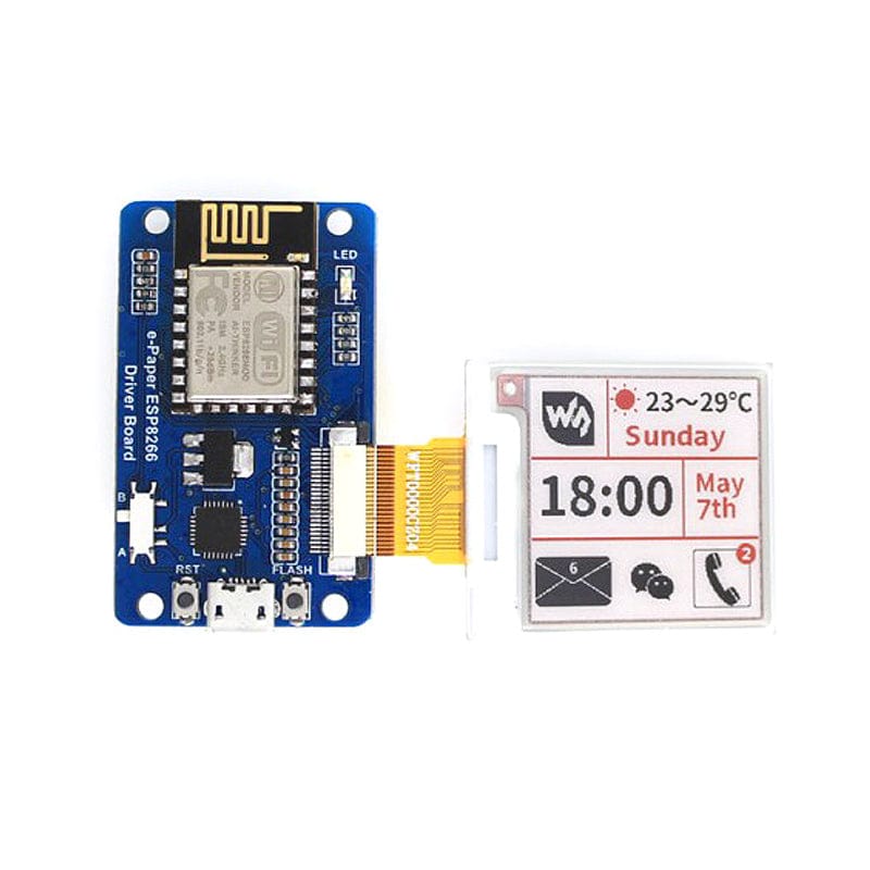 ESP8266 Driver Board for e-Paper e-Ink Raw Panels - The Pi Hut