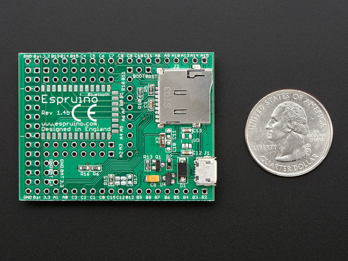 Espruino 1.4 - Open Source Javascript Microcontroller | The Pi Hut