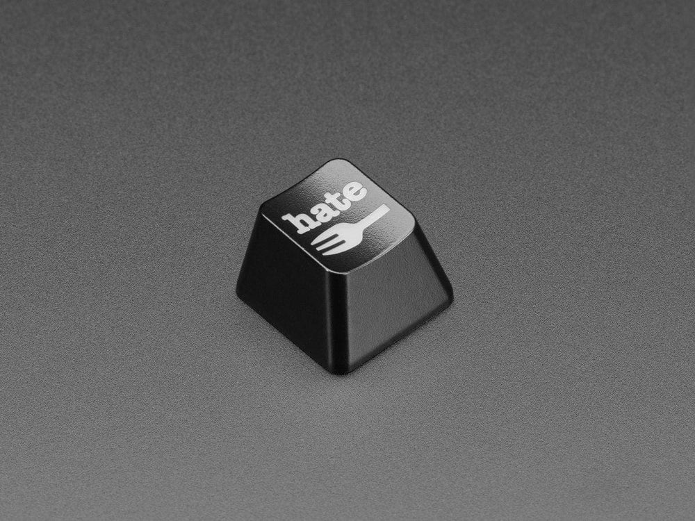 Etched Glow-Through Keycap with Hate Fork Graphics (MX Compatible Switches) - The Pi Hut