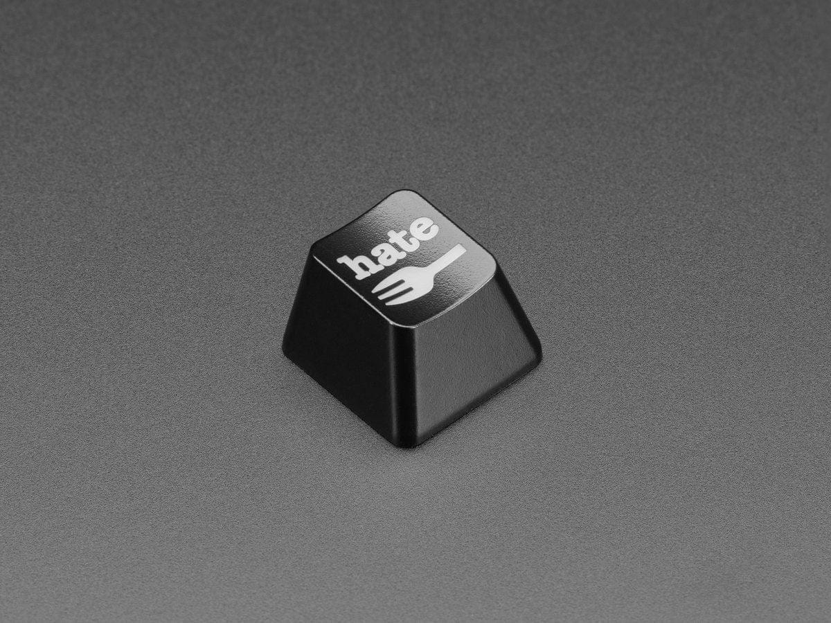 Etched Glow-Through Keycap with Hate Fork Graphics (MX Compatible Switches) - The Pi Hut