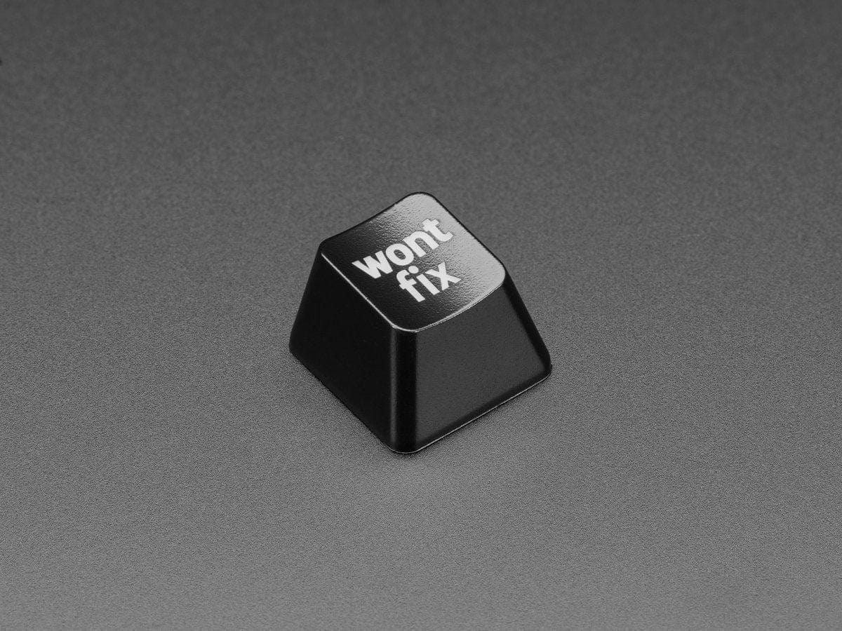 Etched Glow-Through Keycap with "wont fix" Text (MX Compatible Switches) - The Pi Hut