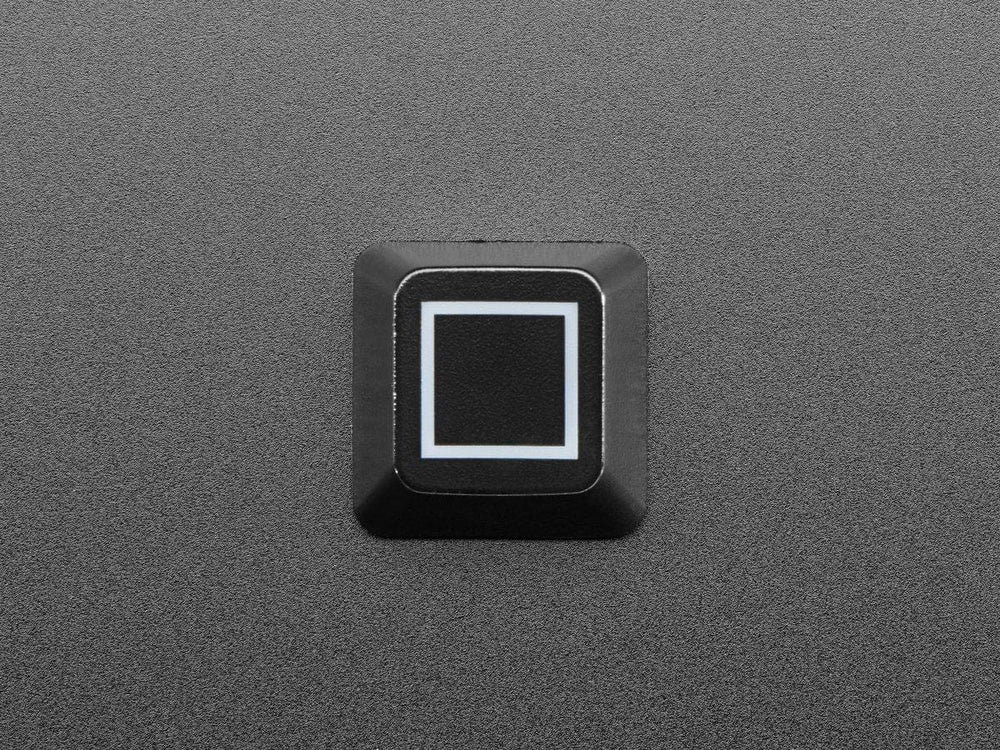 Etched Glow-Through Keycap - Zener ESP Square Design (MX Compatible Switches) - The Pi Hut