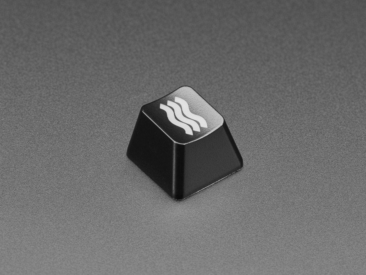 Etched Glow-Through Keycap - Zener ESP Waves Design (MX Compatible Switches) - The Pi Hut