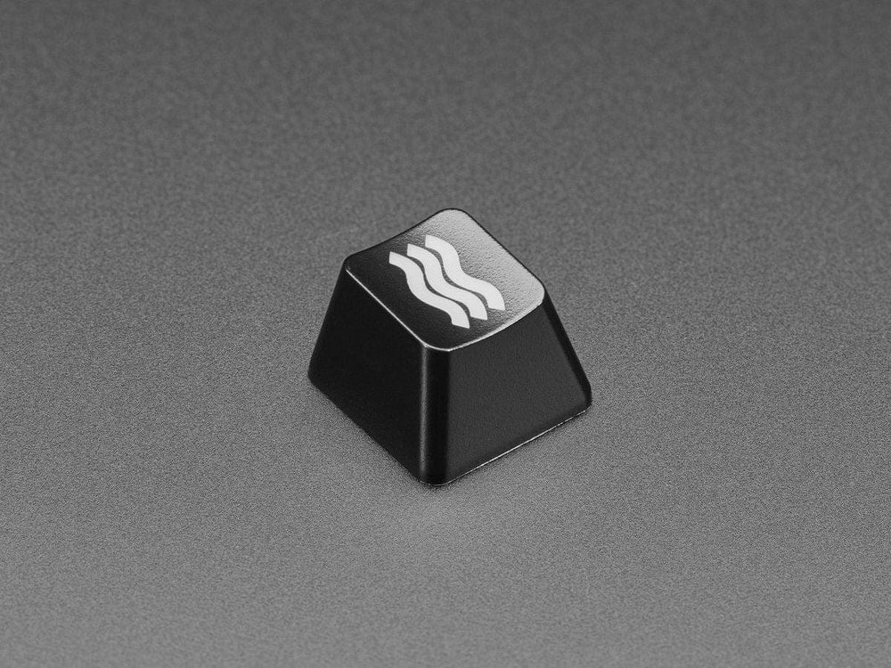 Etched Glow-Through Keycap - Zener ESP Waves Design (MX Compatible Switches) - The Pi Hut