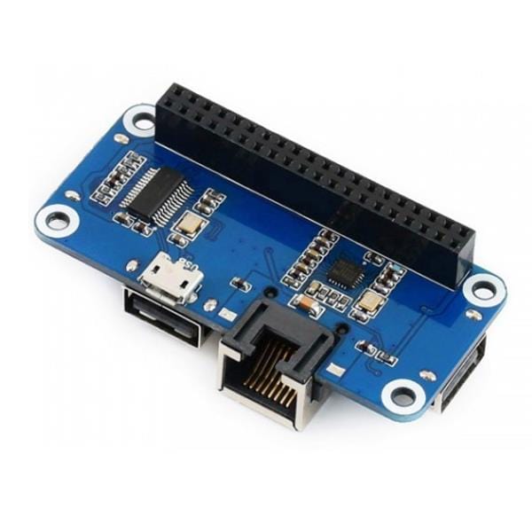 Ethernet and USB HUB HAT for Raspberry Pi - The Pi Hut