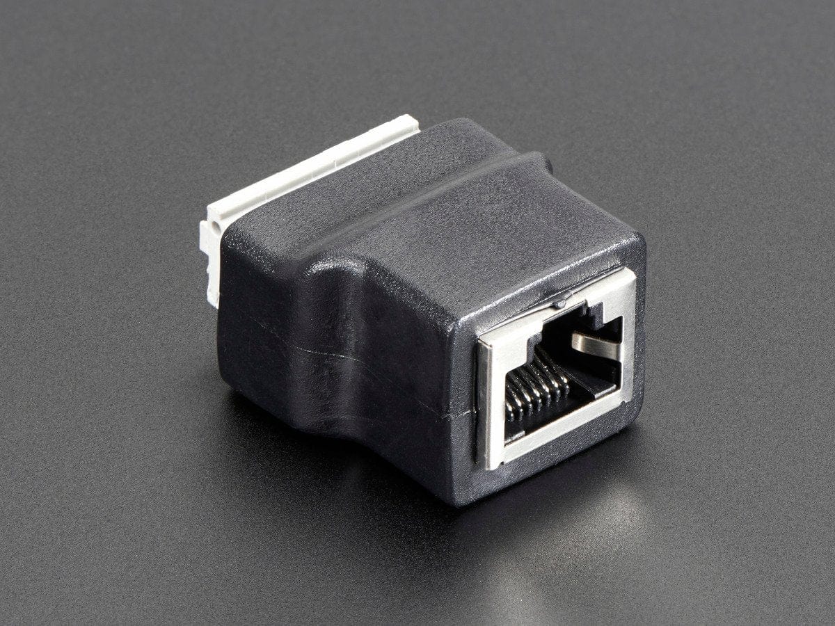 Ethernet RJ45 Female Socket Push-Terminal Block - The Pi Hut