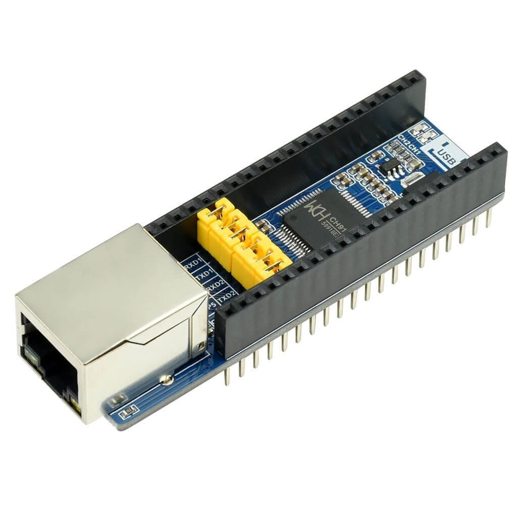 Ethernet to UART Converter for Raspberry Pi Pico (10/100M) - The Pi Hut