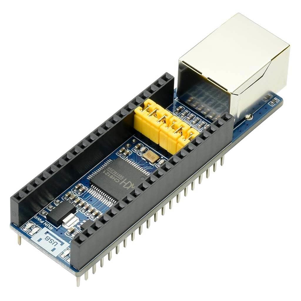 Ethernet to UART Converter for Raspberry Pi Pico (10/100M) - The Pi Hut