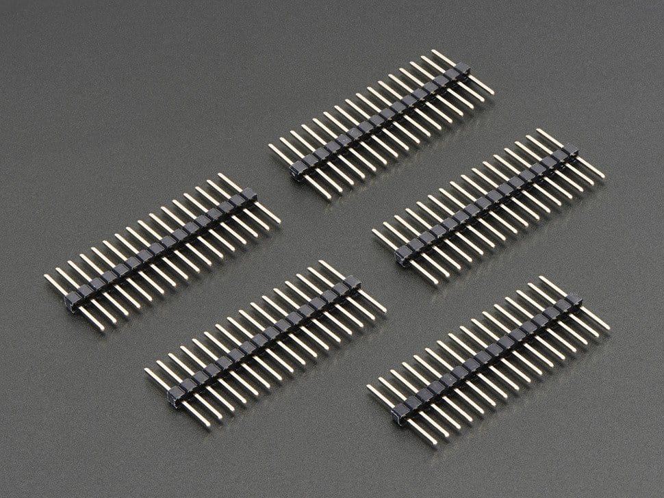 Extra-long break-away 0.1" 16-pin strip male header (5 pieces) - The Pi Hut