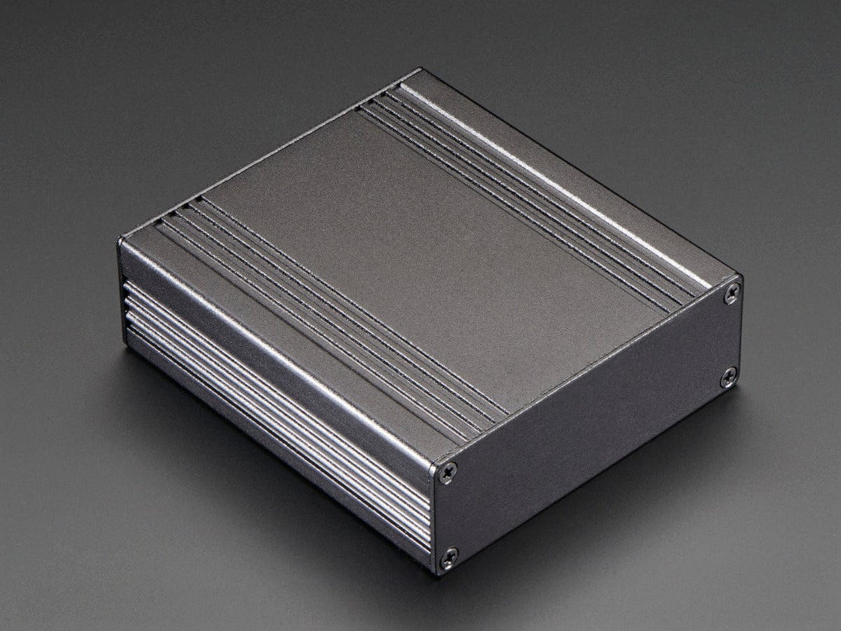 Extruded Aluminum Enclosure Box - 94mm x 83mm x 30mm - The Pi Hut