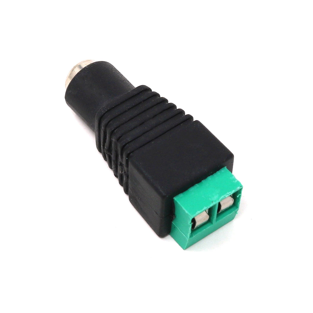 Female DC Power adapter - 2.1mm jack to screw terminal block - The Pi Hut