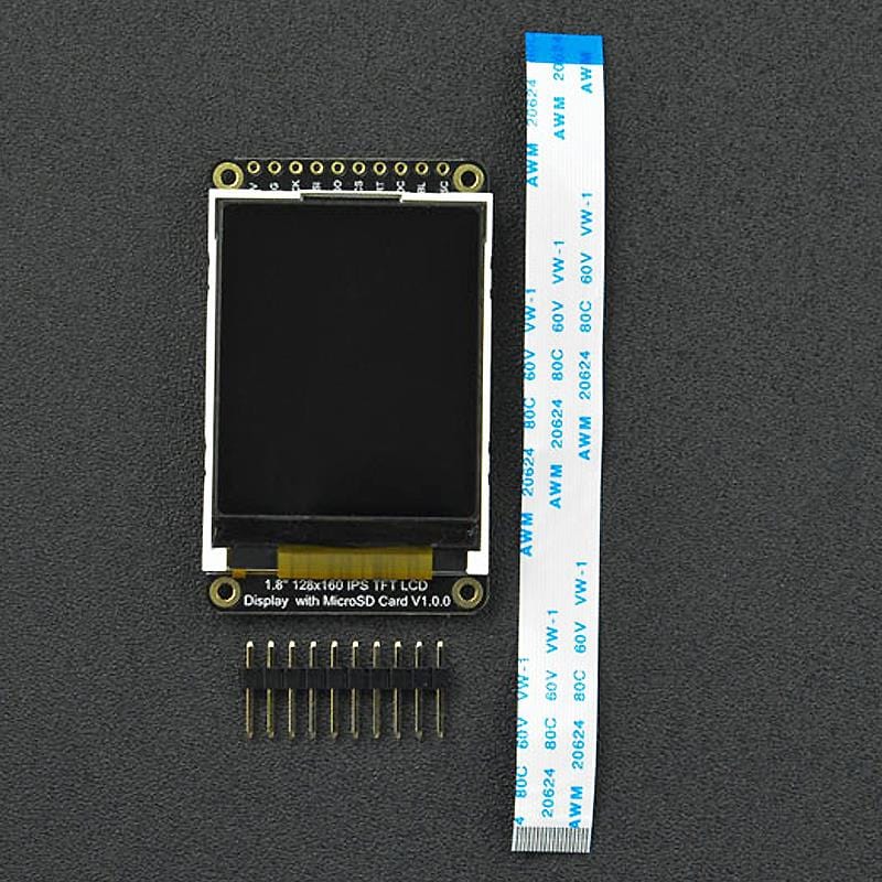 Fermion: 1.8" 128x160 IPS TFT LCD Display with MicroSD Slot - The Pi Hut