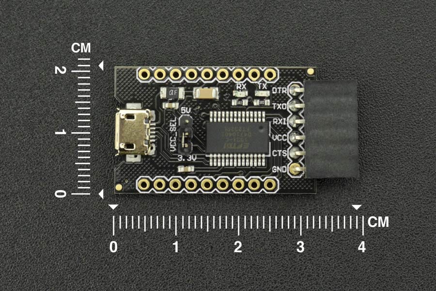 Fermion: FTDI Basic Breakout 3.3/5V (Arduino Compatible) - The Pi Hut