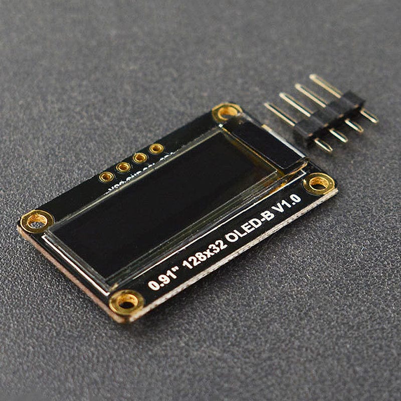 Fermion: Monochrome 0.91” 128x32 I2C OLED Display - The Pi Hut