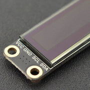 Fermion: Monochrome 0.91” 128x32 I2C OLED Display with Chip Pad - The Pi Hut