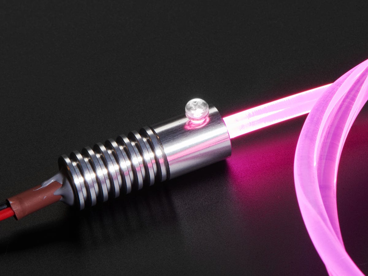 Fiber Optic Light Source - 1 Watt - Pink - The Pi Hut